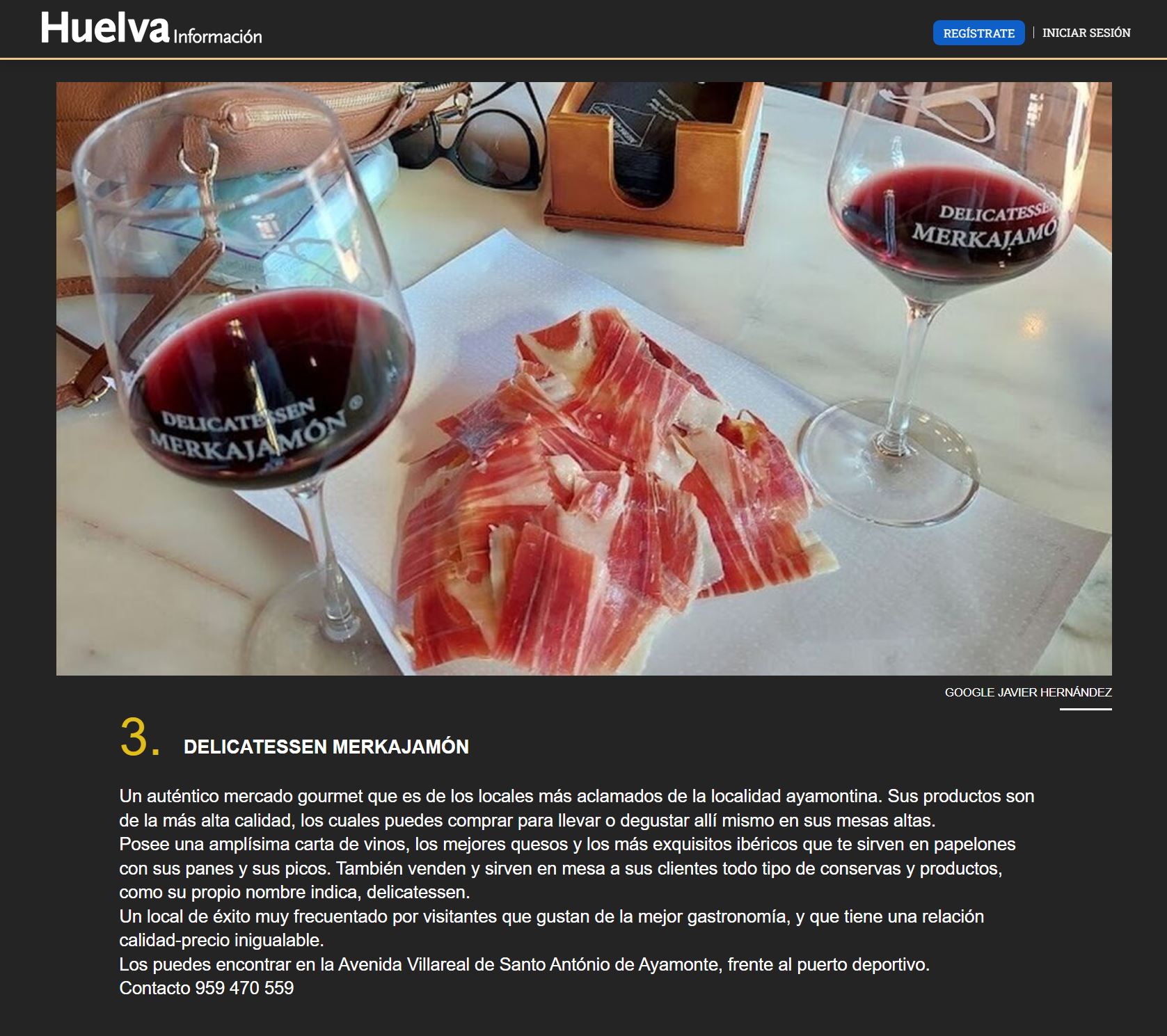 El pueblo de Huelva con los mejores restaurantes de la provincia, segun los clientes