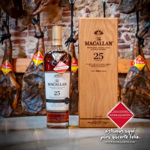 08 Whisky Macallan 25 años barril de roble de madera de jerez Edicion limitada